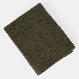 OHS Large Teddy Fleece Throw Blanket in Green - Size: 150 cm x 200 cm - thumbnail 3