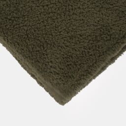 OHS Large Teddy Fleece Throw Blanket in Green - Size: 150 cm x 200 cm - thumbnail 6