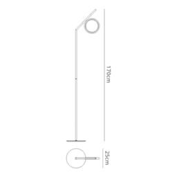 Netlighting Olimpia Floor Lamp 12W LED 3000K 900lm IP20 Satin Gold - thumbnail 2