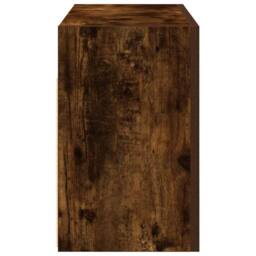 Berkfield Home Decorative Bathroom Wall Cabinet Smoked Oak 60x25x40 cm Engineere in Brown - Size: 60 x 25 x 40 cm - thumbnail 7