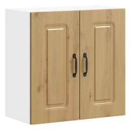 Berkfield Home Kitchen Wall Cabinet Kalmar Artisan Oak Engineered Wood in Brown - thumbnail 1