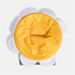 Nordara Kids Round Folding Chair Portable Outdoor Leisure Seat For Garden Use in Yellow - Size: 0.6m2