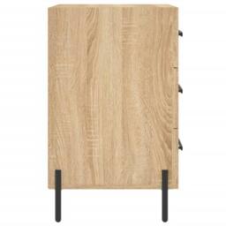 Berkfield Home Bedside Cabinet Sonoma Oak 40x40x66 cm Engineered Wood in Light Tan - Size: 40 x 40 x 66 cm - thumbnail 6