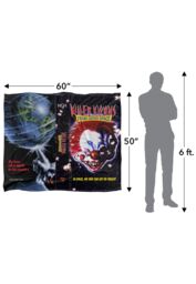 Killer Klowns From Outer Space Klowns Vhs Silky Touch Super Soft Throw Blanket 152 X 127 cm in White - thumbnail 5