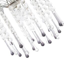 Happy Homewares Classic Waterfall Pendant Shade with Clear & Smoked Black Acrylic - thumbnail 3