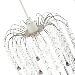 Happy Homewares Classic Waterfall Pendant Shade with Clear & Smoked Black Acrylic - thumbnail 4