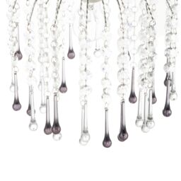 Happy Homewares Classic Waterfall Pendant Shade with Clear & Smoked Black Acrylic - thumbnail 5