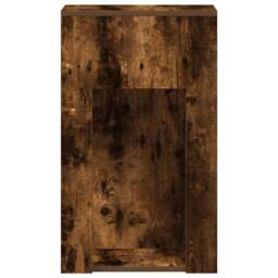 Berkfield Home Computer Tower Stand with Drawer Smoked Oak 30x44x74 cm in Brown - Size: 30 x 44 x 74 cm - thumbnail 6
