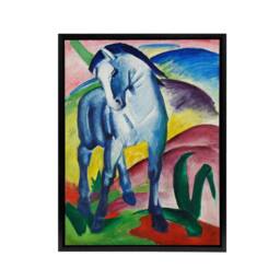 "Artery8 Marc Franz Blue Horse I Framed Canvas Abstract Wall Art Print - Size: W12"" x H16""" - thumbnail 1