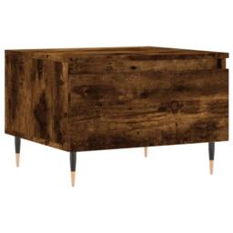 Berkfield Home Modern Coffee Tables 2 pcs Smoked Oak 50x46x35 cm Engineered Wood in Brown - Size: 50 x 46 x 35 cm - thumbnail 5