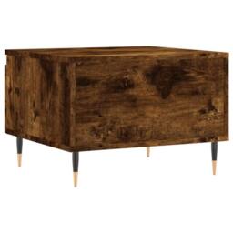 Berkfield Home Modern Coffee Tables 2 pcs Smoked Oak 50x46x35 cm Engineered Wood in Brown - Size: 50 x 46 x 35 cm - thumbnail 9