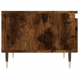 Berkfield Home Modern Coffee Tables 2 pcs Smoked Oak 50x46x35 cm Engineered Wood in Brown - Size: 50 x 46 x 35 cm - thumbnail 8