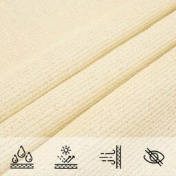 Berkfield Home Sunshade Sail 160 g/m ² Cream 4/5x3 m HDPE in Beige - thumbnail 6