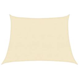 Berkfield Home Sunshade Sail 160 g/m ² Cream 4/5x3 m HDPE in Beige - thumbnail 1