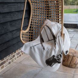 Benjamin Tate Design Dressed To Impress Blanket in Natural - Size: 120 cm x 150 cm - thumbnail 4
