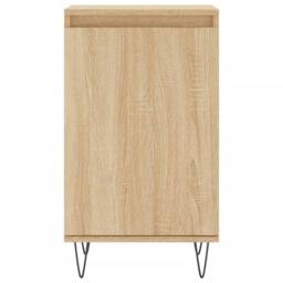 Berkfield Home Sideboards 2 pcs Sonoma Oak 40x35x70 cm Engineered Wood in Light Oak - Size: 40 x 35 x 70 cm - thumbnail 6