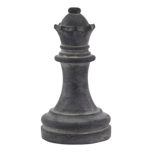 Lemon Pavilion Furniture and Decor Amalfi Queen Chess Piece - Ceramic - L16 x W16 x H29 cm - Grey