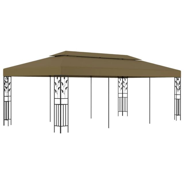 Berkfield Home Gazebo 6x3 m Taupe 180 g/m ² in Beige - image 1