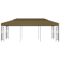 Berkfield Home Gazebo 6x3 m Taupe 180 g/m ² in Beige - thumbnail 2