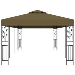 Berkfield Home Gazebo 6x3 m Taupe 180 g/m ² in Beige - thumbnail 3