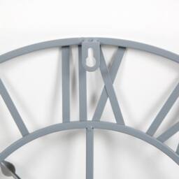 Home Garden Direct EOS - Skeleton Wall Clock with Roman Numerals - 40x40 - Black/Grey in Grey - thumbnail 2