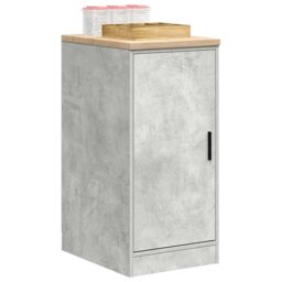Berkfield Home Garage Storage Cabinet Concrete Grey 40x51x85 cm Solid Wood Pine - Size: 40 x 51 x 85 cm