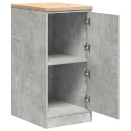 Berkfield Home Garage Storage Cabinet Concrete Grey 40x51x85 cm Solid Wood Pine - Size: 40 x 51 x 85 cm - thumbnail 5