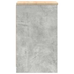 Berkfield Home Garage Storage Cabinet Concrete Grey 40x51x85 cm Solid Wood Pine - Size: 40 x 51 x 85 cm - thumbnail 7