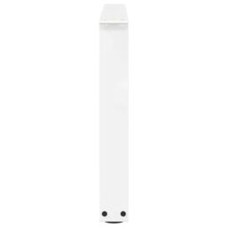 Berkfield Home Dining Table Legs V-Shape 2 pcs White 70x(42-43.3) cm Steel - thumbnail 6