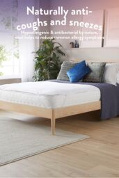 Slumberdown Wonderful Wool Mattress Topper in White - Size: King - thumbnail 3