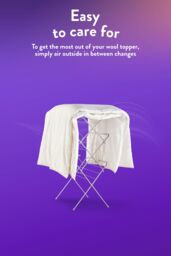 Slumberdown Wonderful Wool Mattress Topper in White - Size: King - thumbnail 5