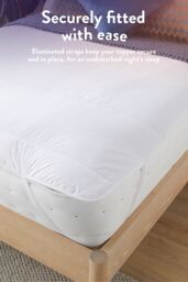 Slumberdown Wonderful Wool Mattress Topper in White - Size: King - thumbnail 4