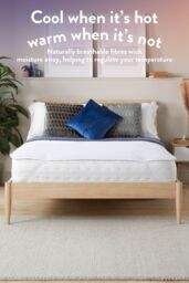 Slumberdown Wonderful Wool Mattress Topper in White - Size: King - thumbnail 2