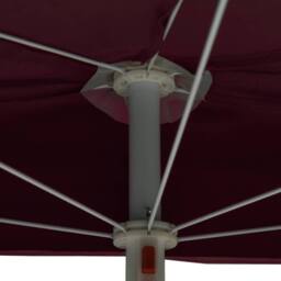 Berkfield Home Durable Garden Half Parasol with Pole 180x90 cm Bordeaux Red in Burgundy - thumbnail 7