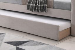 Time4sleep Sanderson Natural Oat Upholstered - Day Bed Including Underbed - Size: Single - thumbnail 3