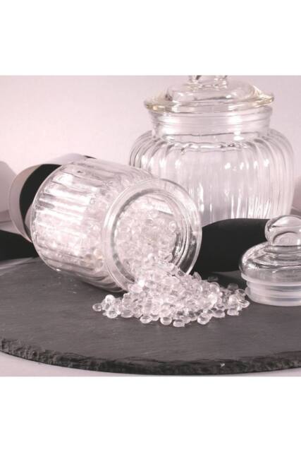 KDMD 120 Gram Jar of Clear Plastic Beads 3 Pack - image 1