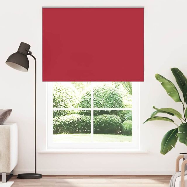 Berkfield Home Roller Blind Blackout Red 155x230 cm Fabric Width 151.6 cm Polyester - image 1