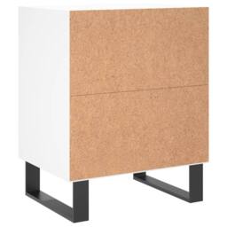 Berkfield Home Elegant Bedside Cabinets 2 pcs White 40x30x50 cm Engineered Wood - Size: 40 x 30 x 50 cm - thumbnail 7