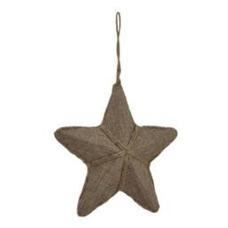 Lemon Pavilion Furniture and Decor Medium Jute Hanging Star Bauble - Rope - L20 x W20 x H6 cm - Brown - thumbnail 2