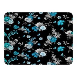 Benjamin Tate Design Blue Roses Blanket in Natural - Size: 120 cm x 150 cm - thumbnail 1