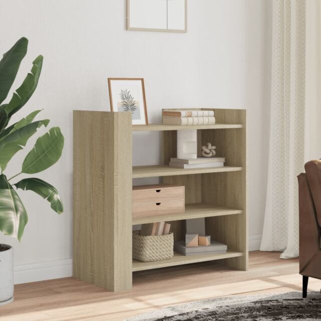Berkfield Home Sideboard Sonoma Oak 73.5x35x75 cm Engineered Wood in Brown - image 1