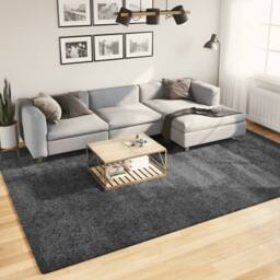 Berkfield Home Rug OVIEDO Short Pile Anthracite 240x340 cm in Dark Grey - Size: Medium - thumbnail 2