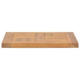 Berkfield Home Square Table Top 40x40x2.5 cm Solid Wood Teak in Brown - thumbnail 4
