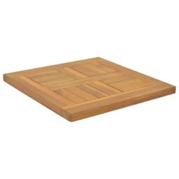 Berkfield Home Square Table Top 40x40x2.5 cm Solid Wood Teak in Brown - thumbnail 3