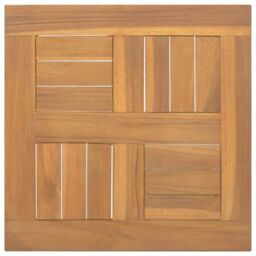 Berkfield Home Square Table Top 40x40x2.5 cm Solid Wood Teak in Brown