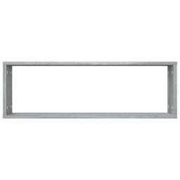 Berkfield Home Wall Cube Shelves 4 pcs Grey Sonoma 80x15x26.5 cm Engineered Wood - thumbnail 6