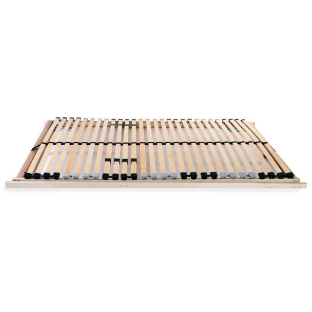 Berkfield Home Slatted Bed Base with 28 Slats 7 Zones 90x200 cm in Light Tan - image 1