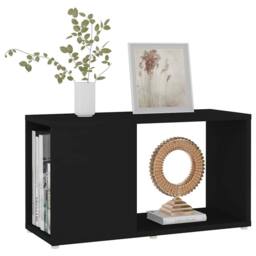 Berkfield Home TV Cabinet Black 60x24x32cm Engineered Wood - Size: 60 x 24 x 32 cm - thumbnail 1