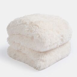OHS Fluffy Fleece Sensory Sleep Therapy Weighted Blanket 125 x 180 cm 6kg in Cream - Size: 125 cm x 150 cm - thumbnail 4