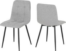 Seconique Fenton Dining Set (4 Chairs) in Light Grey - thumbnail 6